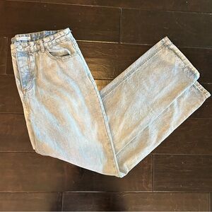 Tall!! Avec Les Filles light blue denim straight leg high waisted jeans